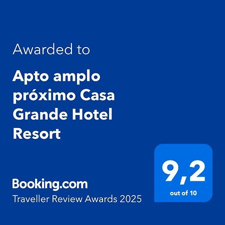 Apto Amplo Proximo Casa Grande Hotel Resort 과루자 외부 사진